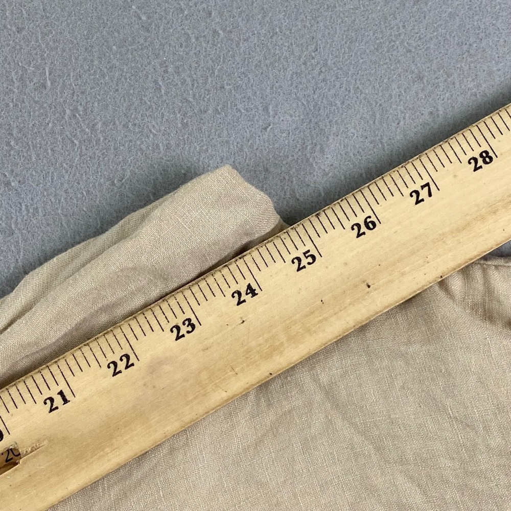 Quince Women European Linen Pants M Driftwood M Elastic Waist Cropped 25" - Picture 11 of 12